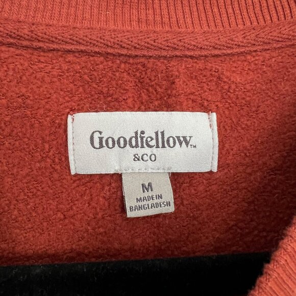 Goodfellow Sweatshirt Burnt Orange Pullover Crewneck Men's Size Medium - Picture 2 of 3